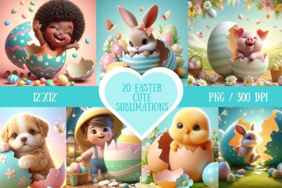 20 Cute Easter Backgrounds for Whimsical Spring Projects