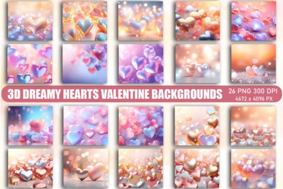 3D Dreamy Hearts Valentine Backgrounds: A Designer's Guide