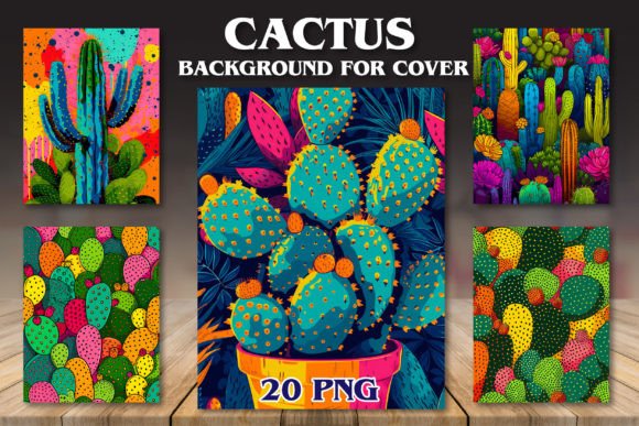 Cactus Backgrounds for Covers: A Desert Oasis for Your Designs