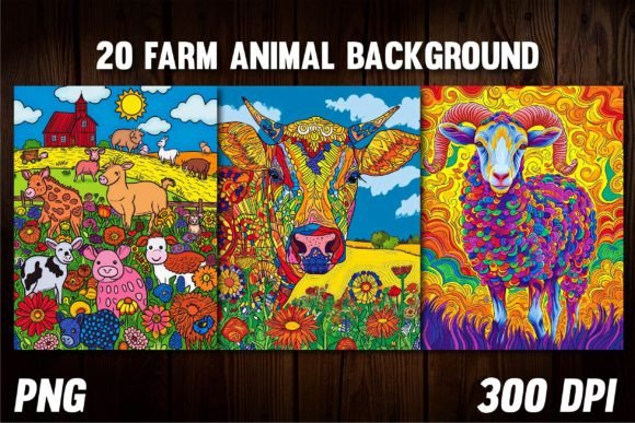 Charming Farm Animal Backgrounds for Your Creative Projects
