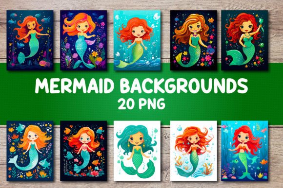 Dive into Design: The Allure of Mermaid Backgrounds for Covers