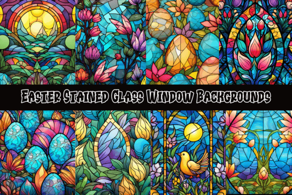 Easter Stained Glass Window Backgrounds: A Kaleidoscope of Light