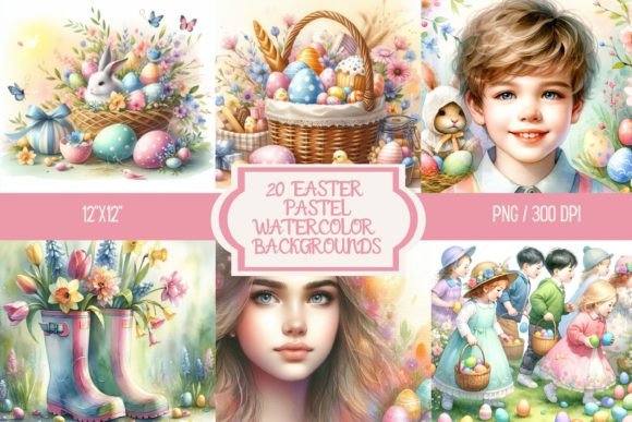 Elevate Your Easter with Elegant Watercolor Illustrations