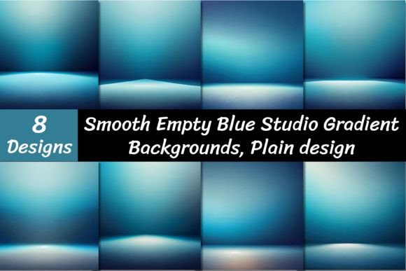 Elevate Your Projects with Empty Blue Studio Gradient Backgrounds