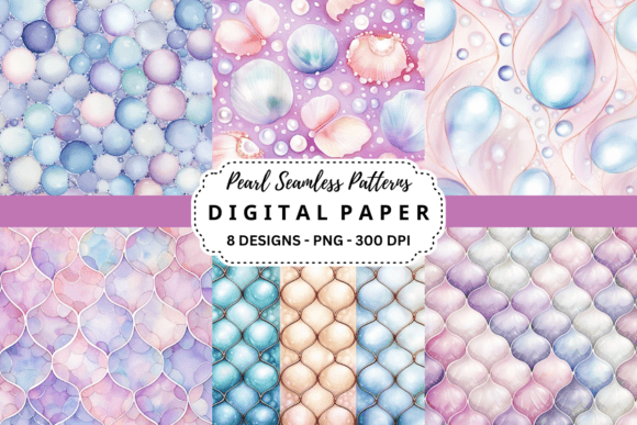 Elevate Your Projects with Pearl Seamless Patterns Backgrounds