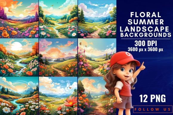Floral Summer Landscape Backgrounds: A Creative Guide