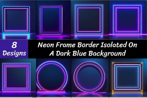 Mastering Visual Impact with Purple Neon Light Frame Backgrounds