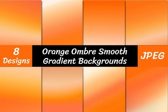 Orange Ombre Smooth Gradient Backgrounds: A Design Asset Guide