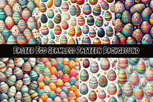 Refresh Your Spring Projects with Easter Egg Seamless Pattern Backgrounds